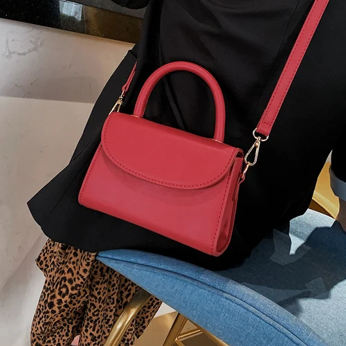 red bag Высококачественные кошельки и сумки, дизайнерские брендовые маленькие сумочки, дамская сумка из искусственной кожи с клапаном, клатч на цепочке, сумка-мессенджер - Цвет: red bag