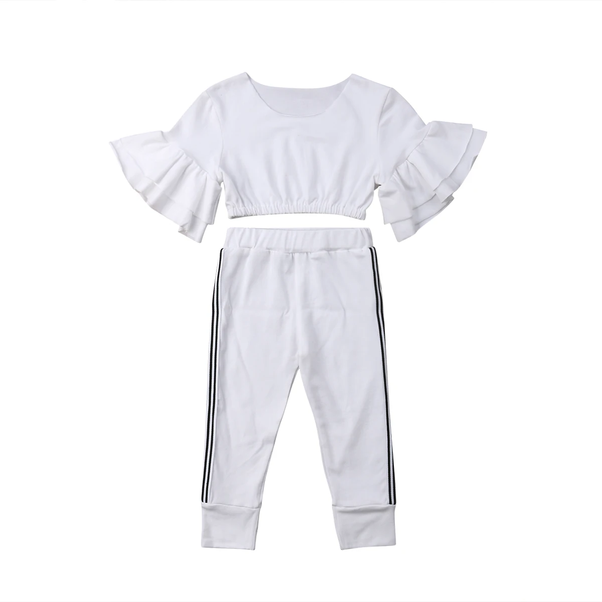 Новое поступление детский спортивный костюм из 2 предметов для маленьких девочек