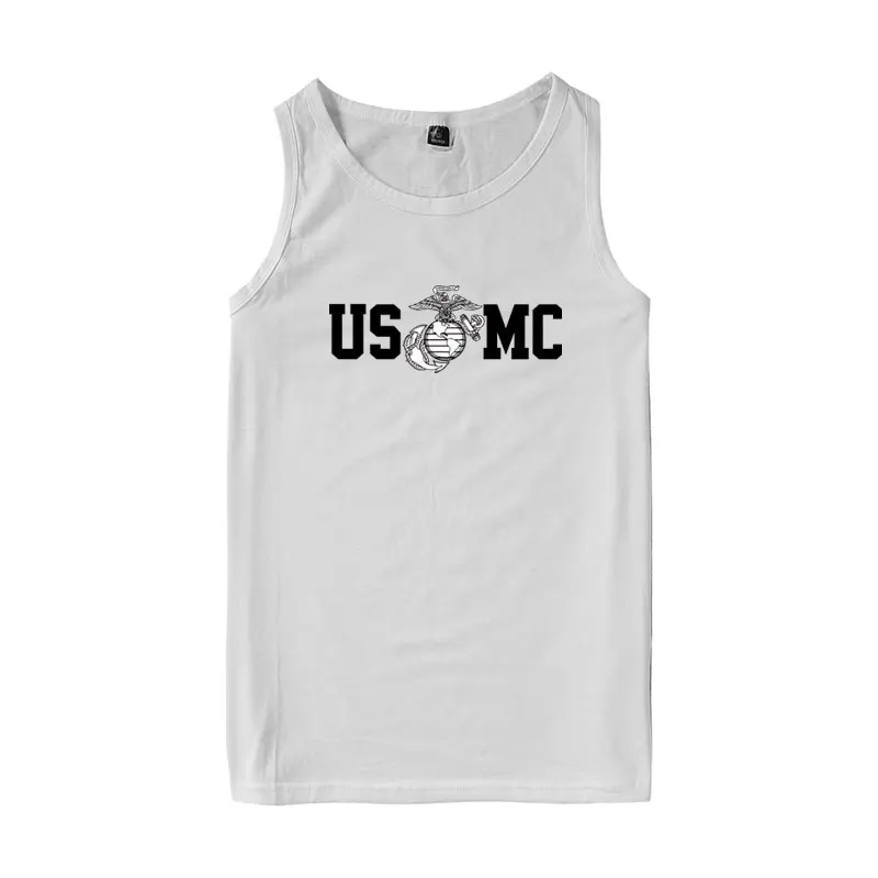 Повседневная летняя одежда USMC мужские и женские майки с принтом US MC мужская |