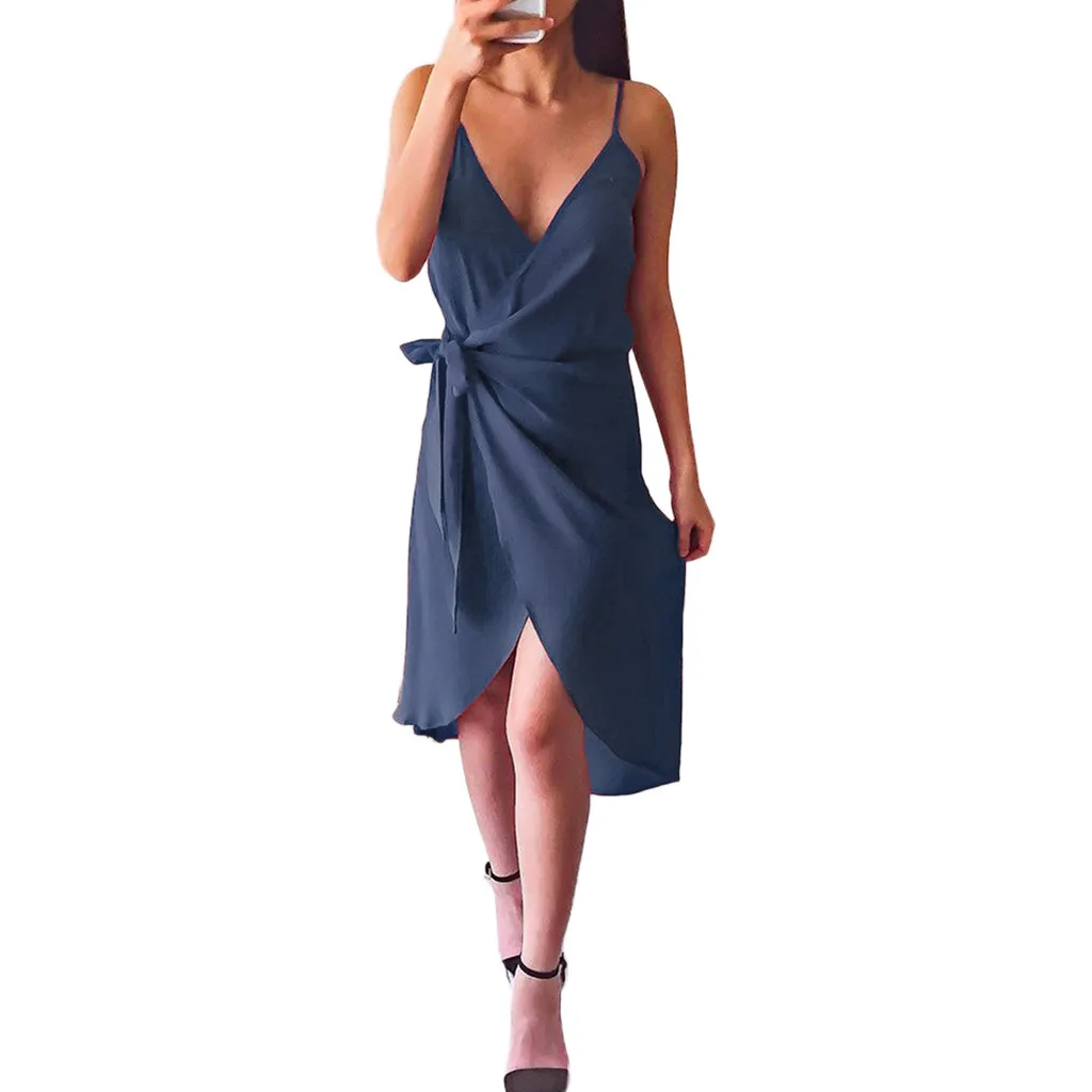 Одежда Vestido De Festa женское платье сексуальное однотонное на бретельках v образный