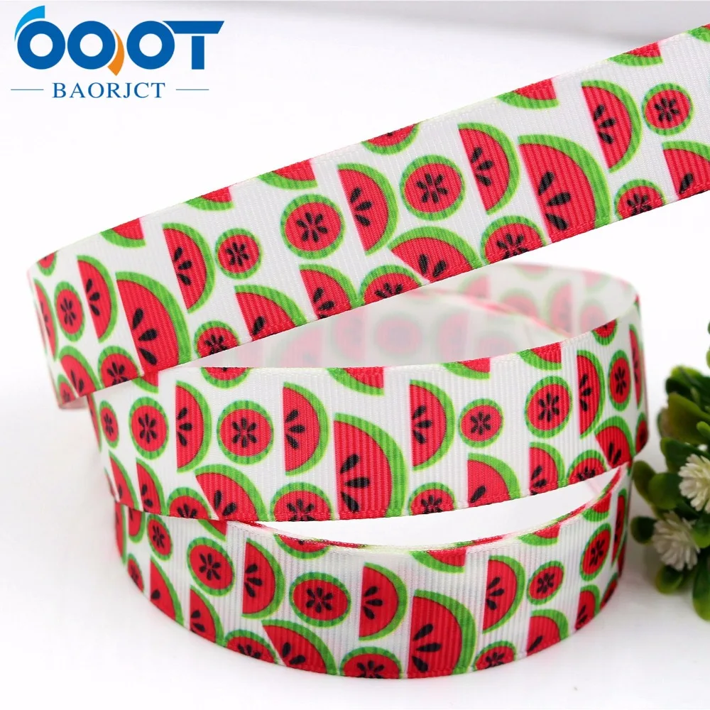 OOOT BAORJCT 175051 22 мм 10 ярдов фрукты ленты Термальность с печатным рисунком grosgrain