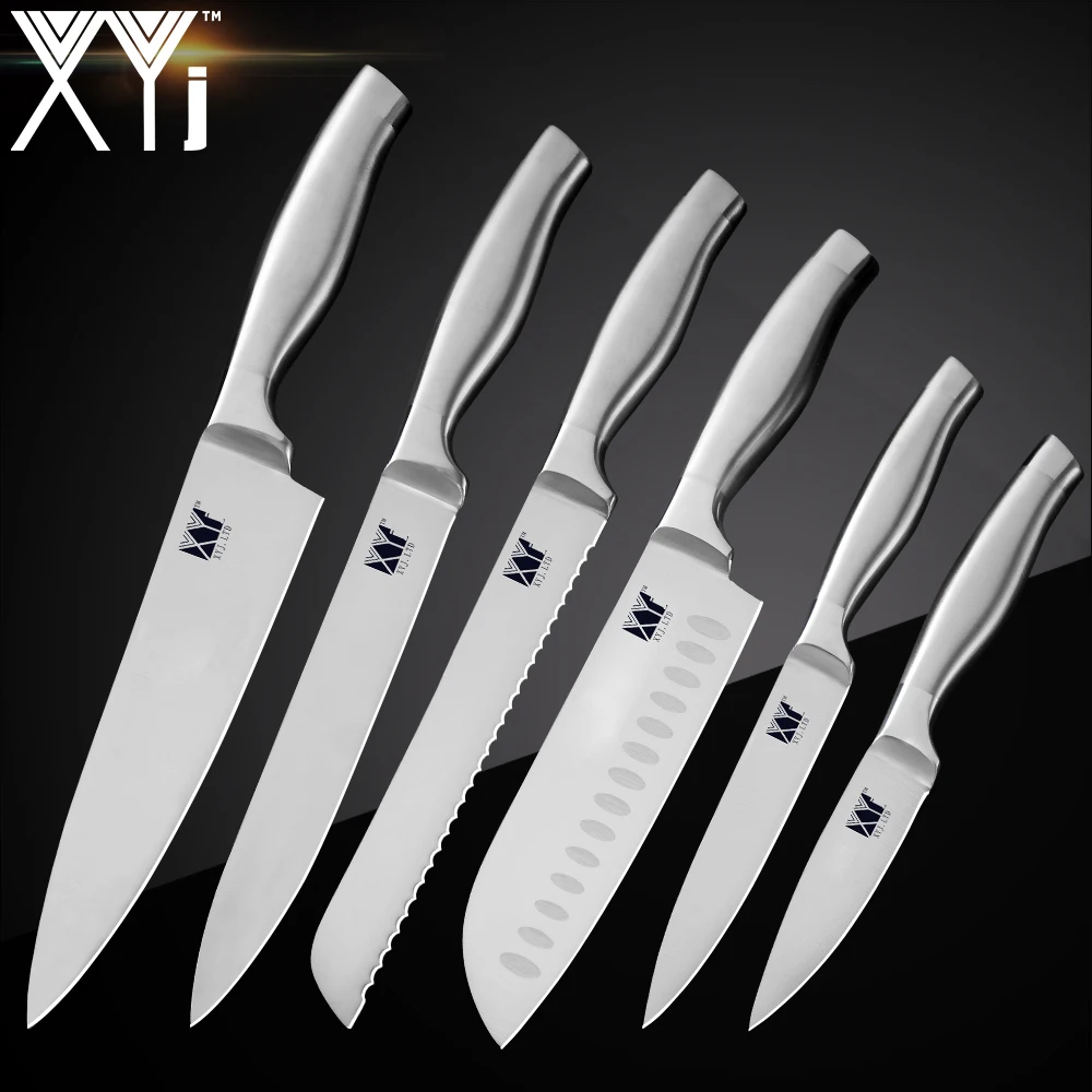 XYj Горячая Нержавеющая сталь ножи Кухня светильник Вес утилита Santoku шеф повара