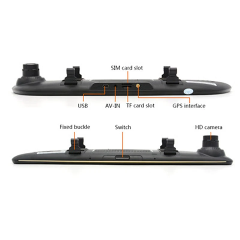 Автомобильный видеорегистратор на Android 3G зеркальный FHD 1080P с GPS Навигатором