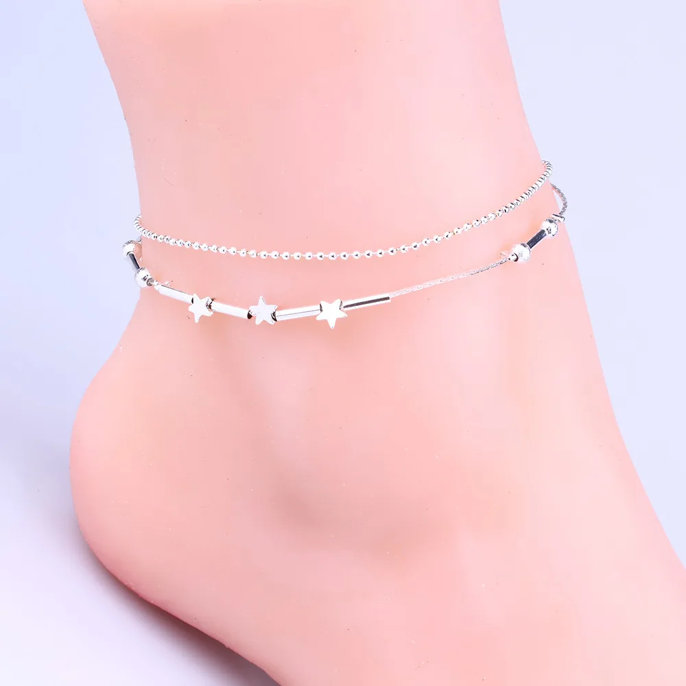 Модные ювелирные изделия в простом стиле пятиконечная звезда покрытая двойной