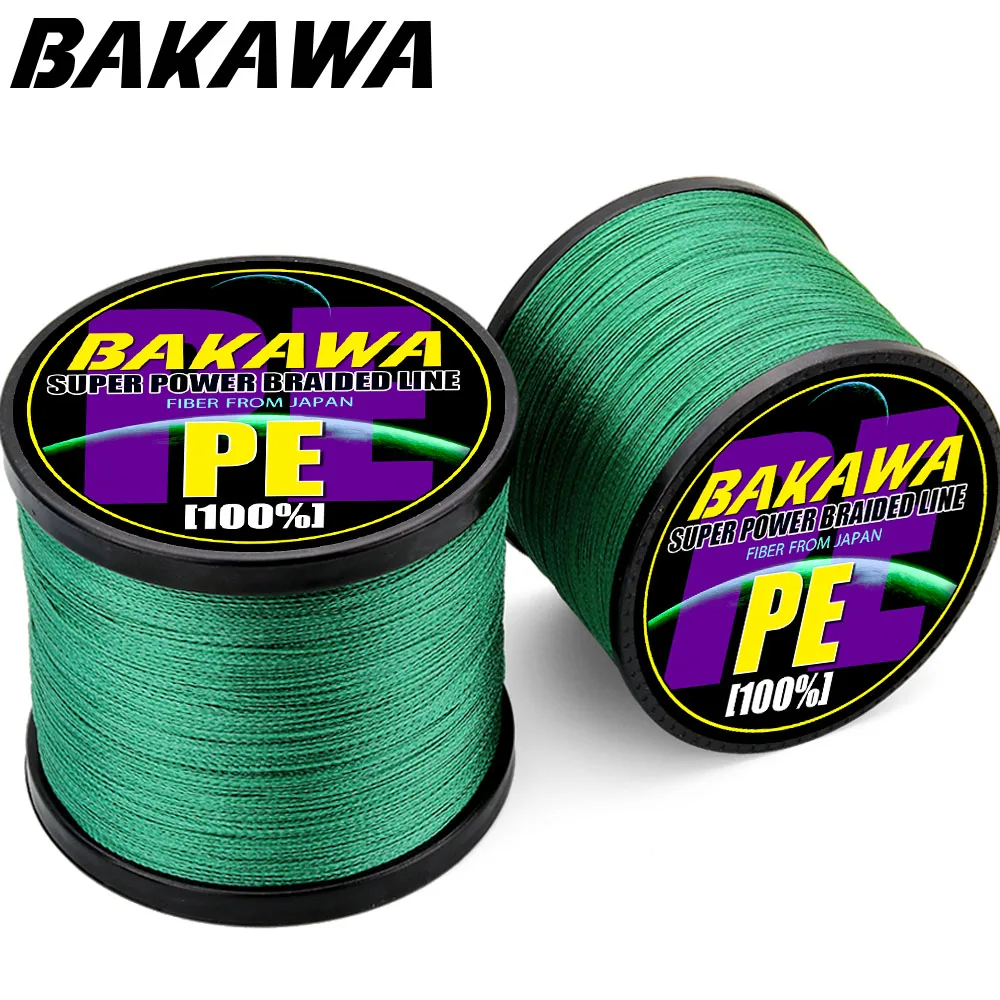 BAKAWA SuperPower 1000 4 нити 18 80 анг. Фунт. Полиэтиленовая плетеная рыболовная леска