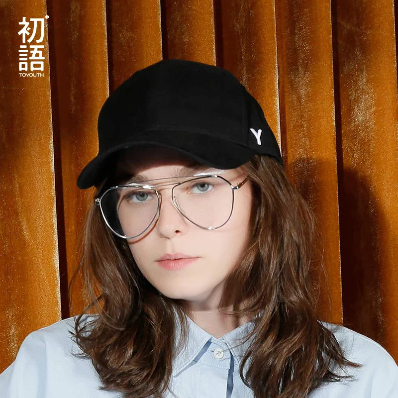 Toyouth бейсболка, Новое поступление, женская повседневная черная бейсболка с вышивкой, универсальная короткая шляпа от солнца