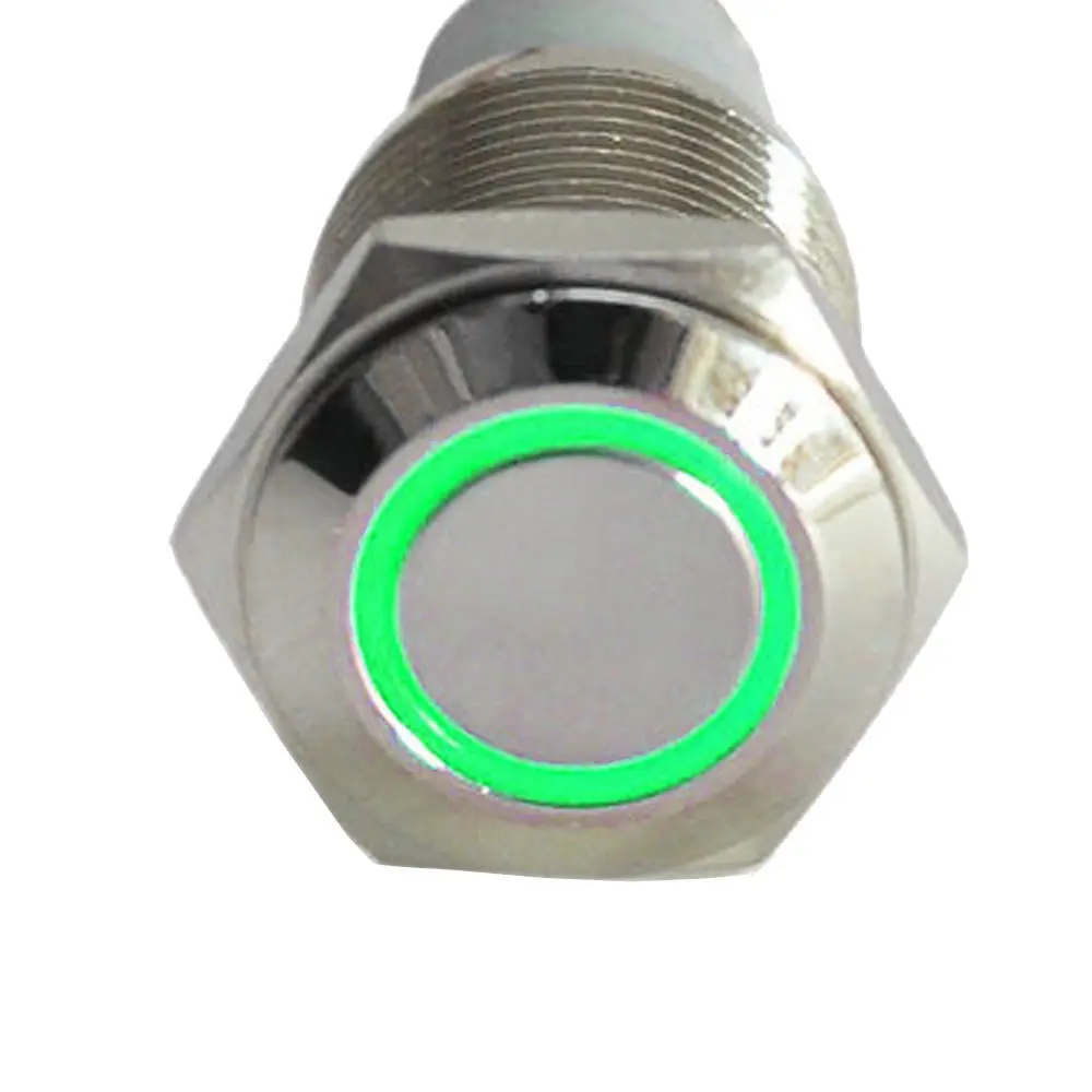EE support 16mm 12V 3A Blue LED Light Metal Auto Car Button Switch Styling | Автомобили и мотоциклы