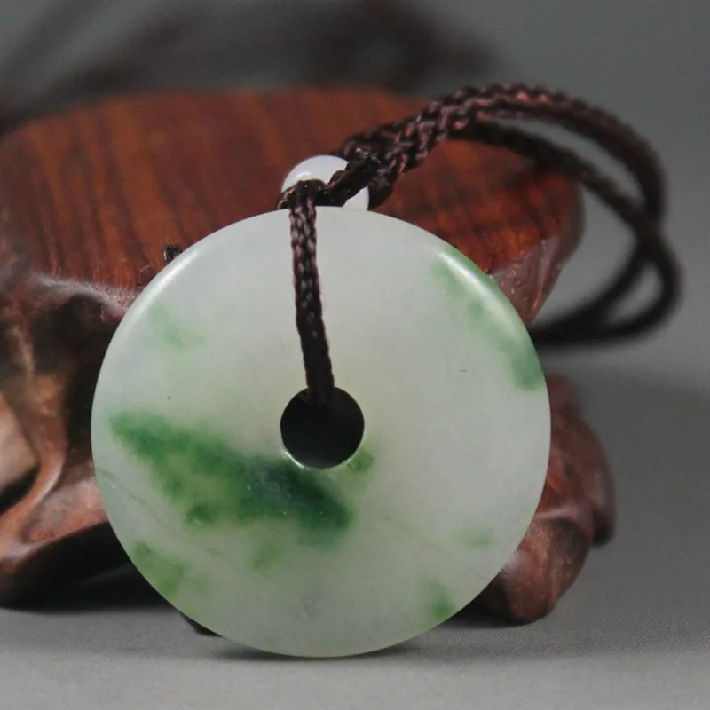 FENGASHOUW Китай натуральный нефрит ручной работы зеленые цветы плавающая Пряжка