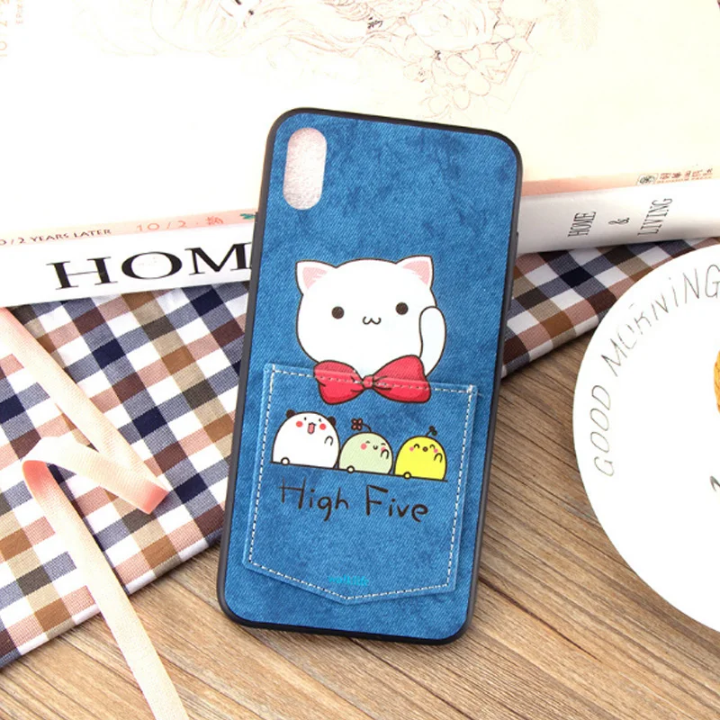 50pcs/lot Wholesale Phone Case For iPhone 6 6S 7 8 Plus X XS Max XR Cute Cartoon Leather TPU Cover On the for |