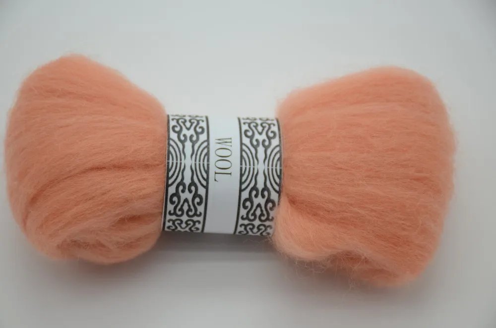 Игла DIY Войлок 66 s Шерсть Войлок шутка мягкое чувство шерстяные топы Roving DIY Spin "желтый, оранжевый серия" 10 г/9 шт/партия