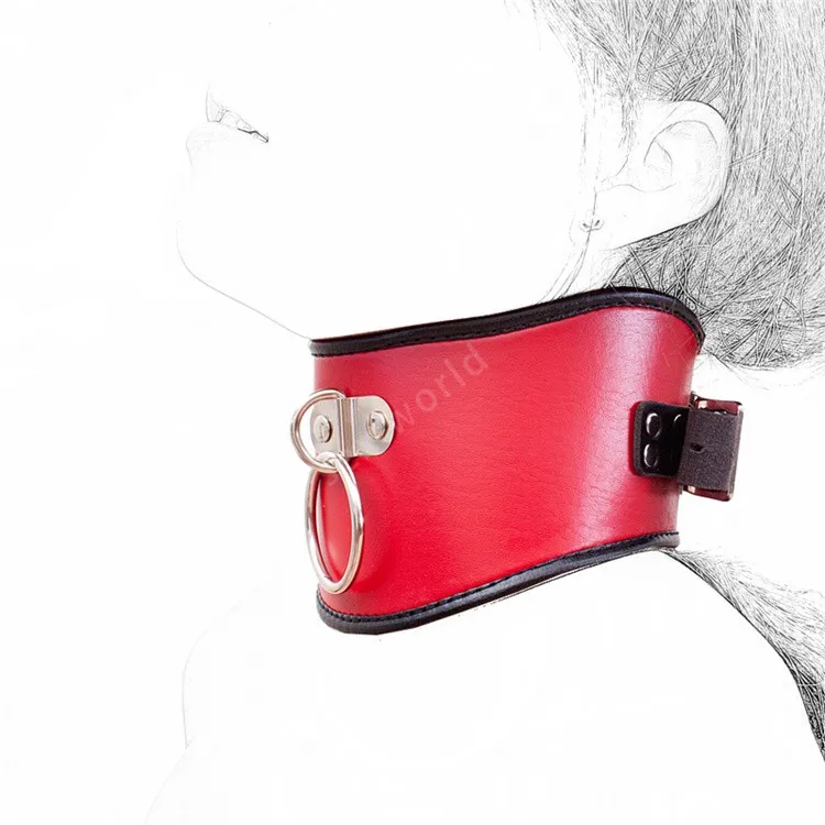 Новое поступление сексуальное красное ожерелье из искусственной кожи