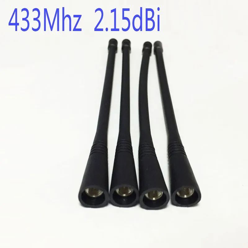 

5pcs RF 433Mhz Antenna Omni 2.15dBi With SMA Male Connector Radio Antenna 433 Mhz Size L 165mm