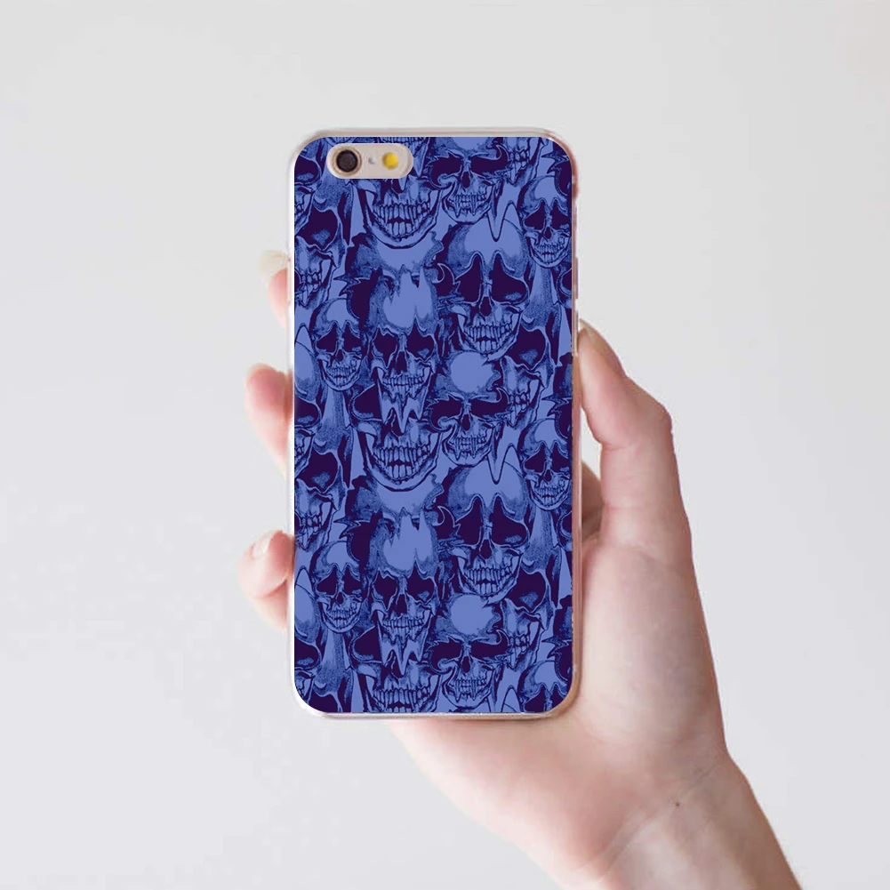 Череп головы в стиле панк чехол для Iphone 4 5 5C 6 7 Plus|cover for iphone|case coverfor iphone |