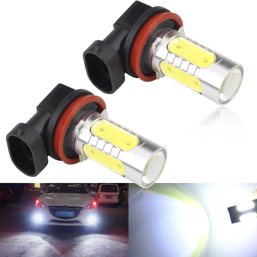 2 шт. белые Автомобильные светодиодные лампы H8 H11|Передние LED-фары для авто| |