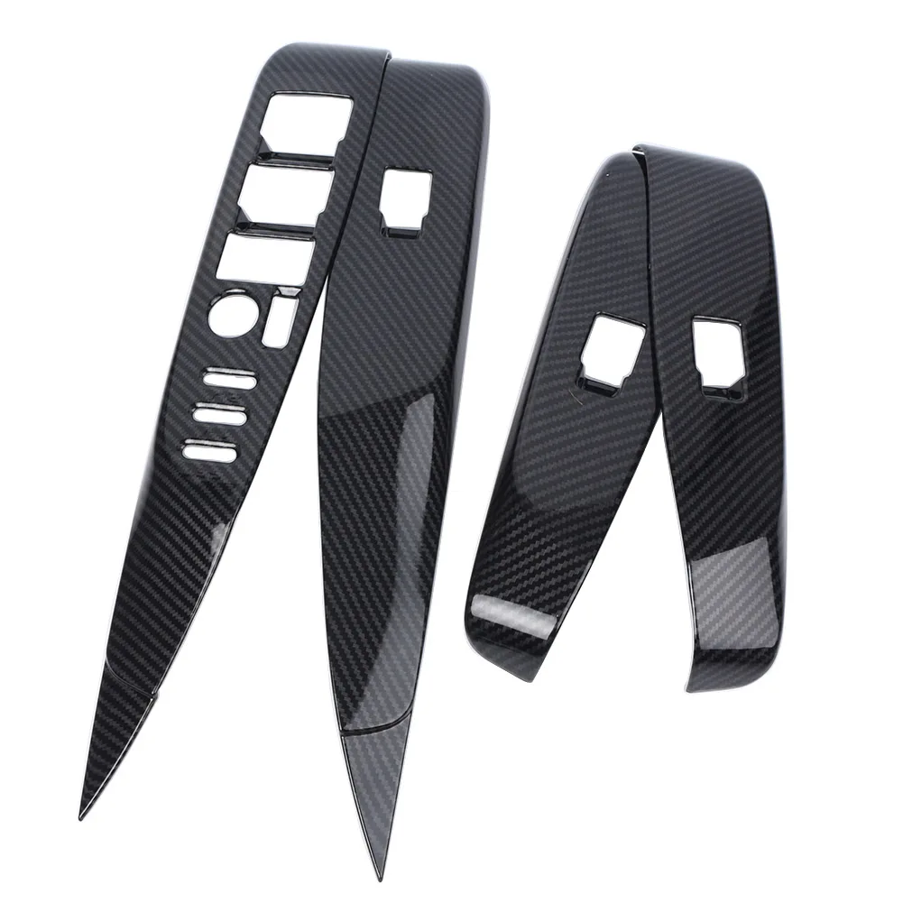 

4PCS Car Window Lift Switch Button Panel Cover Trim Set for Toyota Camry 2018