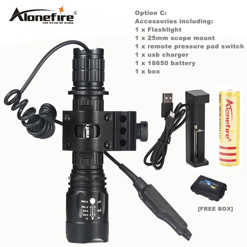 AloneFire TK400 тактический фонарь CREE светодиодный фонарь XM-L2 linternas водонепроницаемый охотничий фонарь - Цвет: Синий