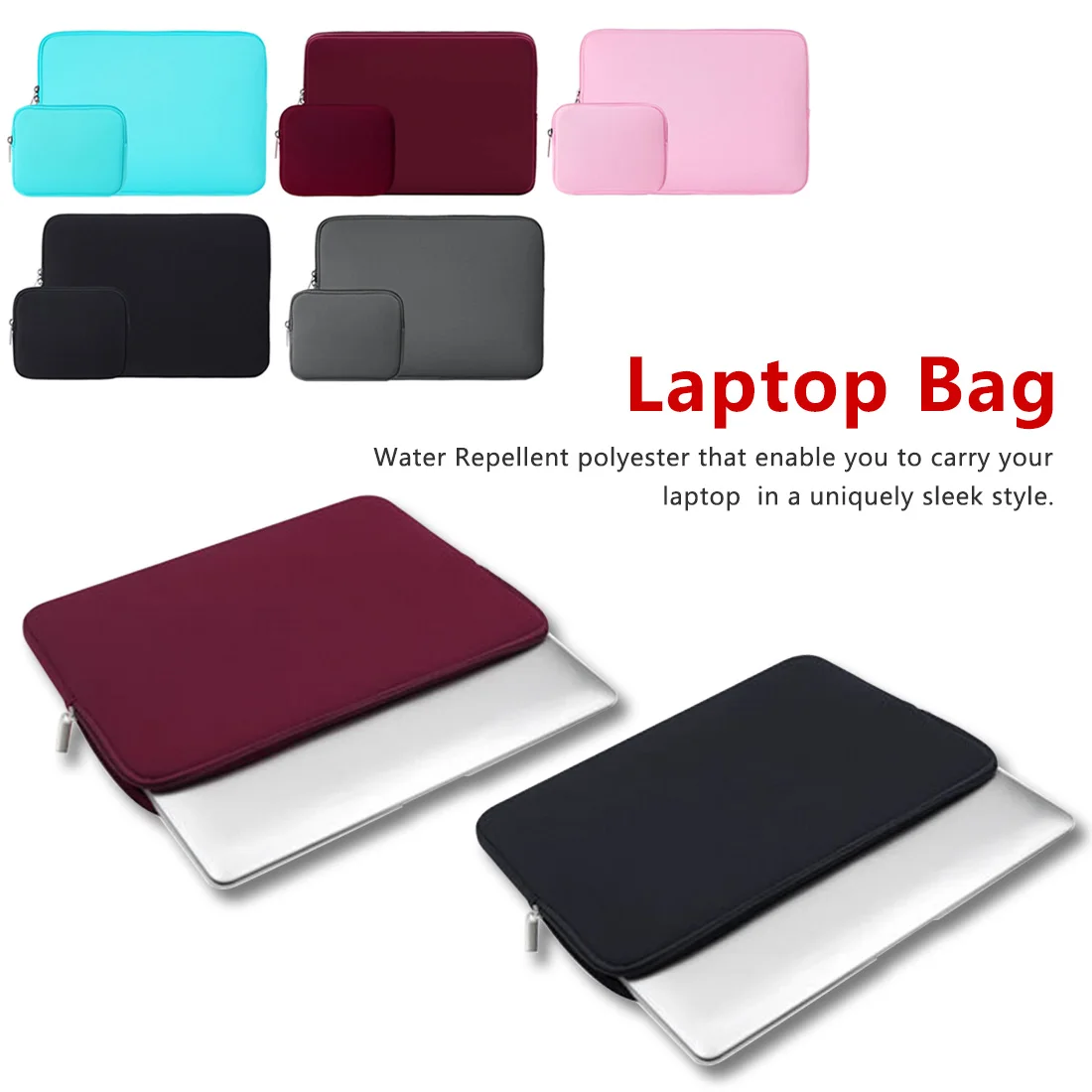 

for Laptop Asus Acer HP Lenovo 11 13.3 14 15.6 inch for Macbook Air 11 13/Pro 13 15 Neoprene Water Repellent Sleeve Cases