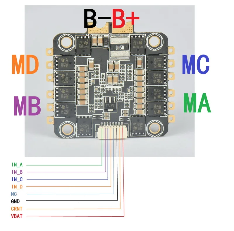 Запасные части для дрона REV35 35A BLheli_S 3-6S 4 в 1 ESC со встроенным датчиком тока RC Racer Racing