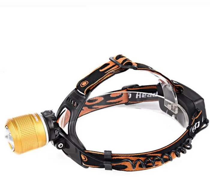 

Светодиодный головной светильник, головной светильник 6 Вт, батарея 18650, водонепроницаемый, для охоты, езды на велосипеде, светодиодный чип ...