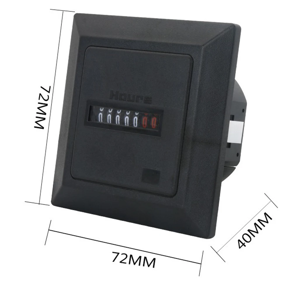 Timer Square Time Operating Hours Counter Digital Hour Meter Hourmeter Gauge AC220-240V | Дом и сад