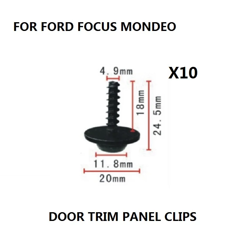 

x10 Pieces FOR FORD FOCUS MONDEO ENGINE UNDERTRAY COVER CLIPS BOTTOM COVER SHIELD GUARD NEW