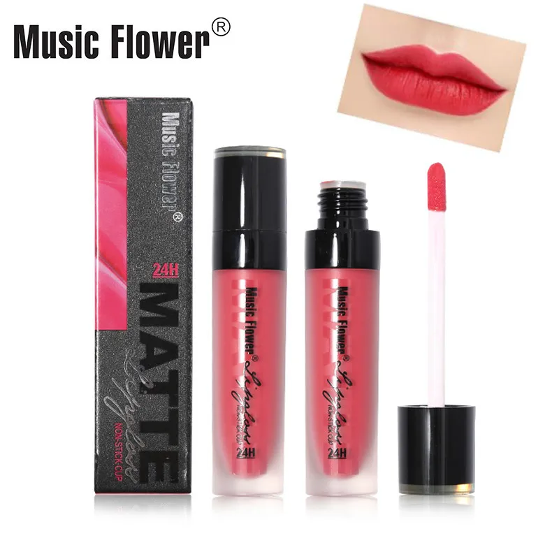 

Music Flower Long Lasting Lip Gloss Matte Lipstic Korean Batom Waterproof Moisturizer Liquid Lipstick Lip Gloss Matte Liploss
