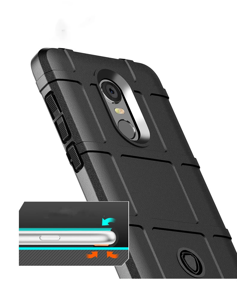 Armor Silicone Cases for Xiaomi Redmi 5 5Plus Case Anti-shock Soft Back Cover Redmi5 Plus Redmi5plus Bumper |