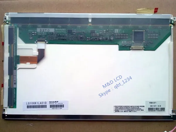 Оригинальный A + класс LQ106K1LA01D 10 6 дюймов TFT ЖК дисплей экран 12 месяцев