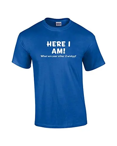 Threadrock мужская Я Здесь Какие Еще Два Желания Футболки|t-shirt t-shirt|men t-shirtt-shirt men |