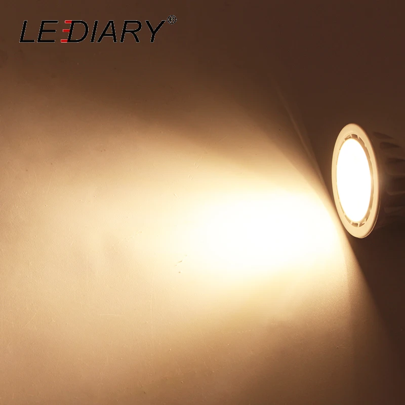 LEDIARY 6 шт./лот MR16 GU5.3 Светодиодная лампа точечного светильника 5 Вт 12 В/100-240 в 220 В 110