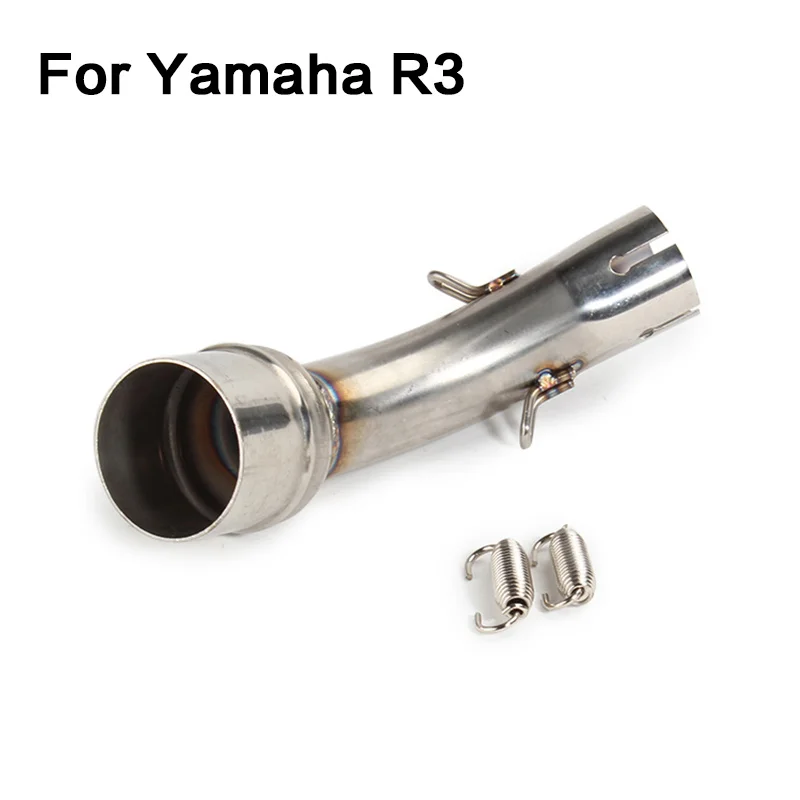 R3 R25 Motorcycle Middle Exhaust pipe For YAMAHA YZF R30 2015 2016 Bike Racing Motorbike Modified Scooter Muffler | Автомобили и