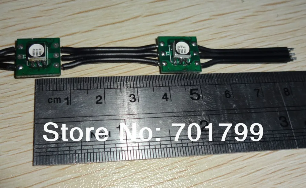 Черный 12В WS2811 led 5050 SMD пиксельный узел 100 шт. в нитке черные провода 4 5 см расстояние