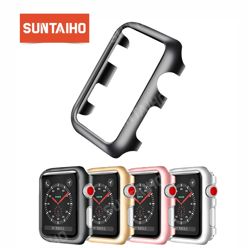 Suntaiho для iWatch серии 4 3 2 PC Защитная рамка чехол Apple Watch 38 40 44 защитный Защита