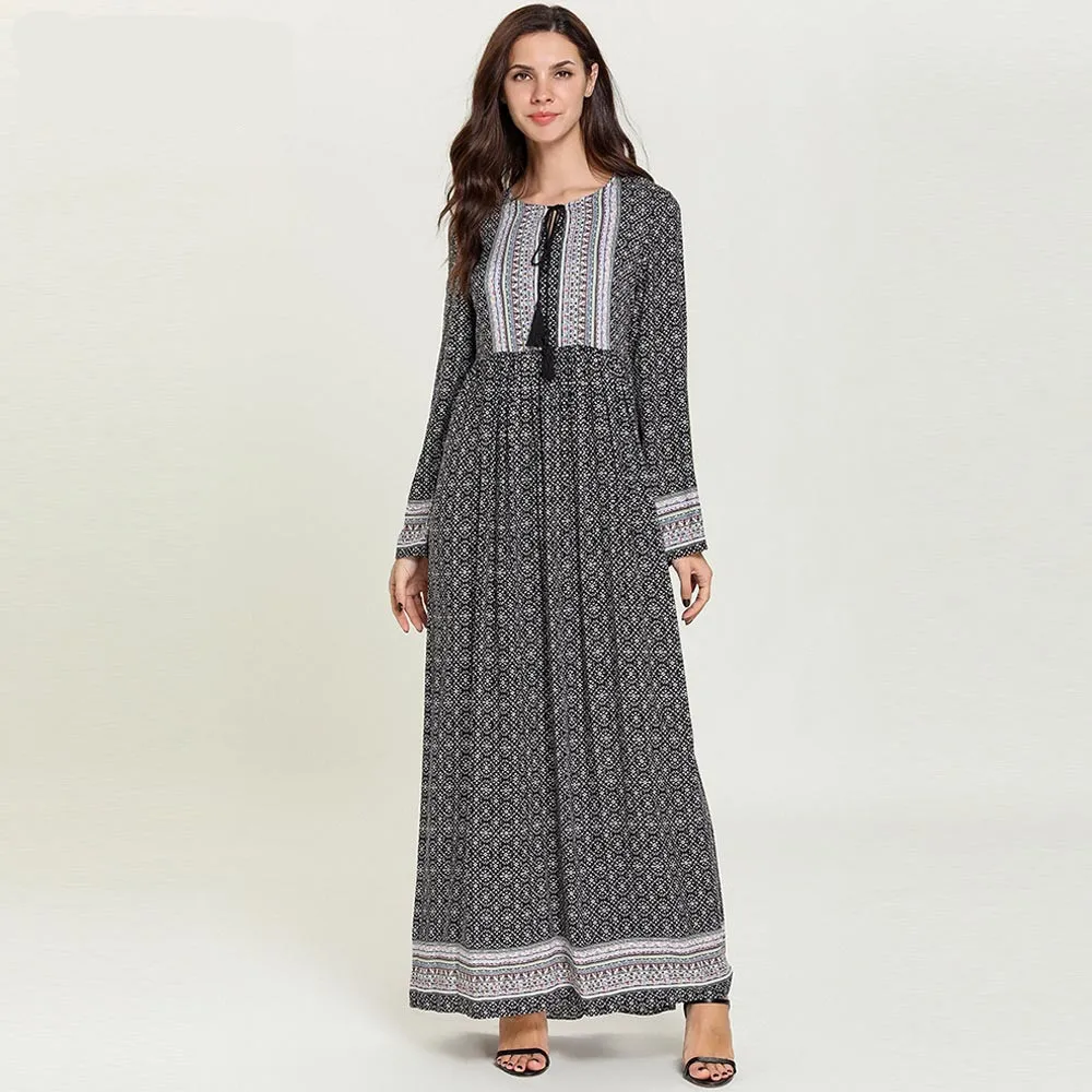 4XL abaya Qatar ОАЭ турецкий исламский Малайзия Плиссированное мусульманское платье
