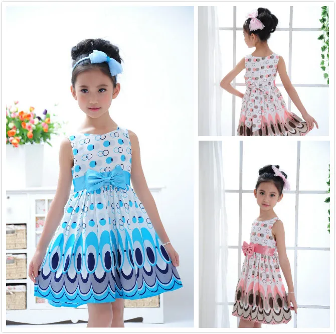 Бесплатная доставка детское платье для девочек милое принцессы без рукавов с