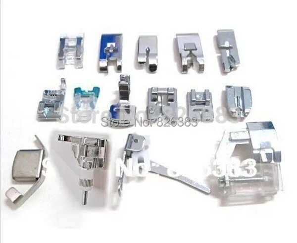 

Original quality set 15 pieces household Sewing Machine presser foot For Brother Janome Toyota Singer