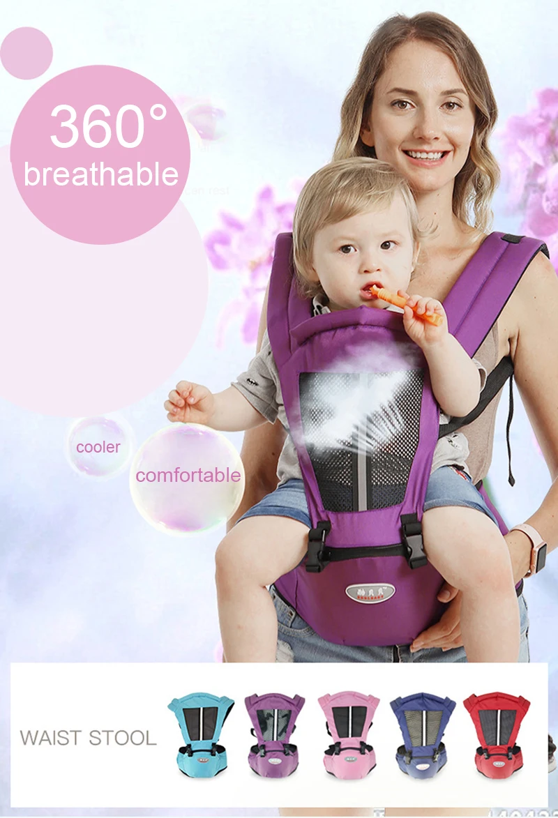 Chivry Baby Carrier кенгуру слинг для малыша обертывание портативный младенческий Хипсит уход за ребенком Хипсит(пояс для ношения ребенка) регулируемое сидение бедра 0-36 месяцев