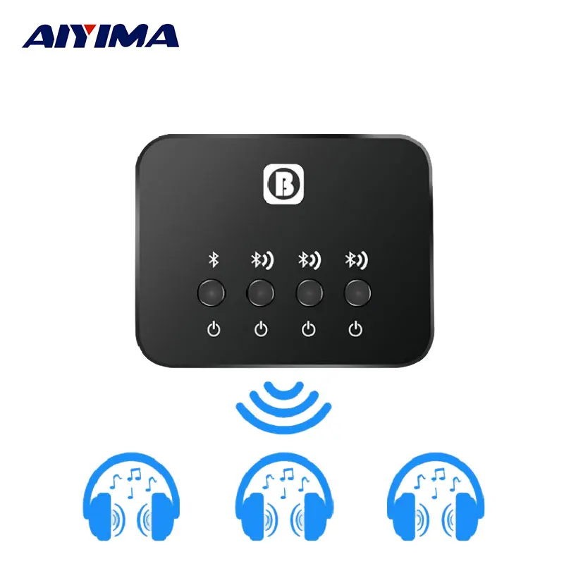 AIYIMA V4.0 беспроводной адаптер Bluetooth передатчик приемник BW 107 один поделиться с