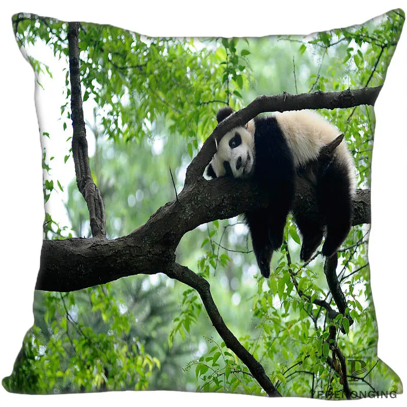 Square Pillowcase Заказная гигантская панда квадратная Наволочка на заказ молнии чехол для подушки(с одной стороны) 180522-02-22 - Цвет: Square Pillowcase