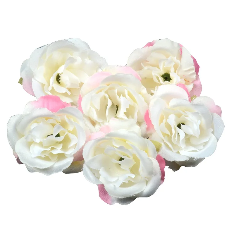 Искусственный цветок розы 4 см 10 шт. шелковая головка для свадьбы вечеринки