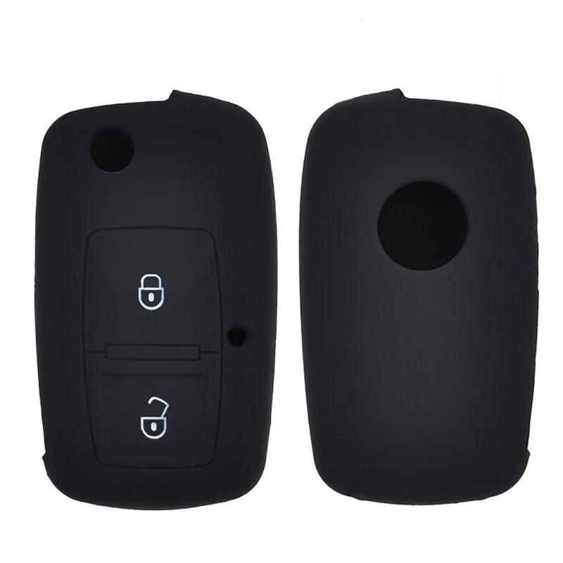 Силиконовый чехол для ключа с 2 кнопками VW Seat Altea Alhambra Cordoba Ibiza Leon Toledo 2000 -2008