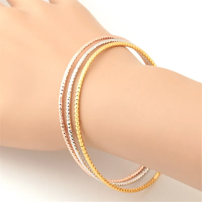 Многослойный браслет для женщин Модный Романтический круглый волнистый 3 цвета s
