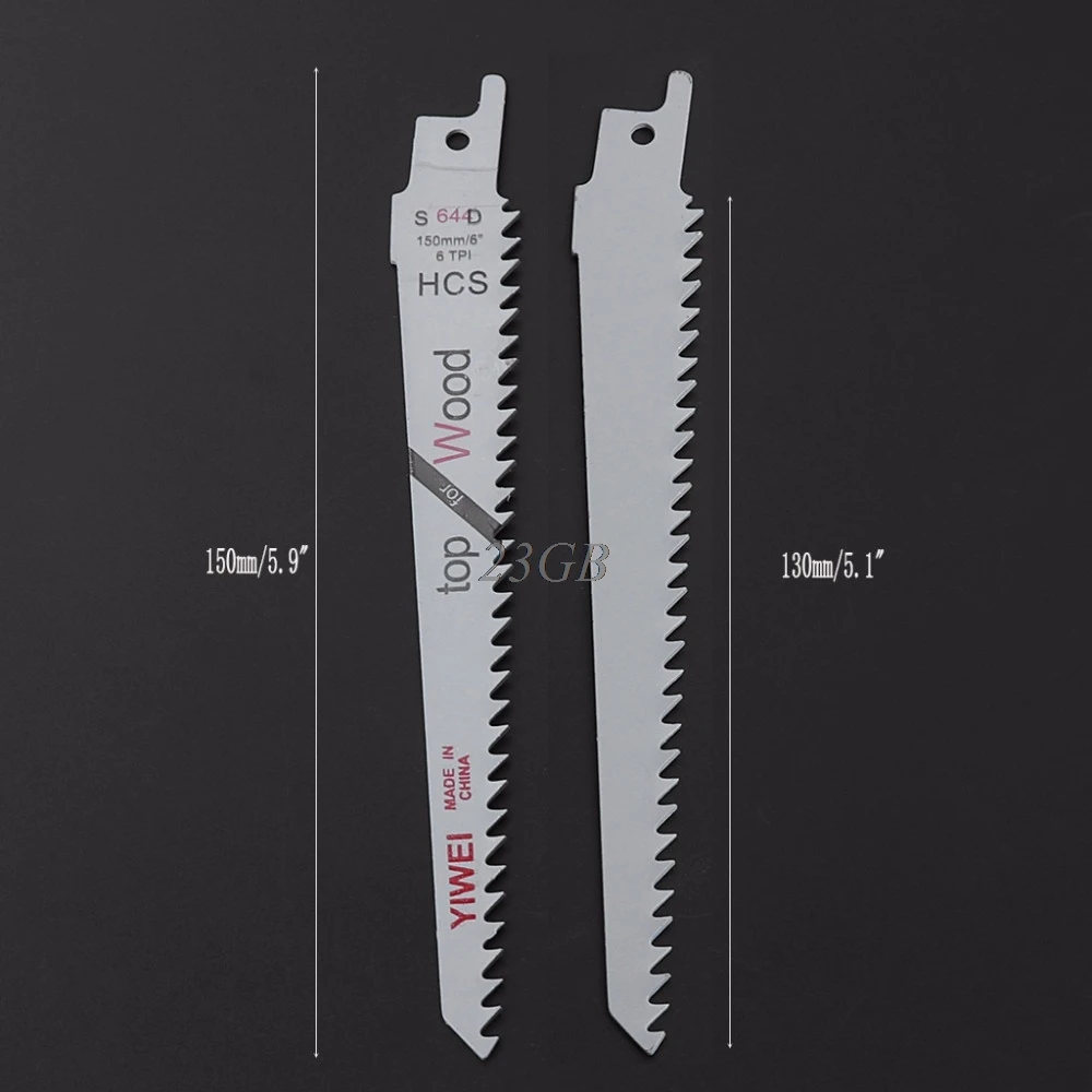 

S644D 6" Blades Reciprocating Saw Sharp Extra Sabre Pruning For Wood Safety 2PCS/SET M10