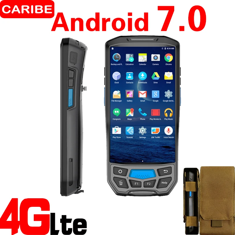 CARIBE 1D 2D Laser Qr Barcode Scanner Handheld Pos Terminal with NFC UHF RFID Reader Memory |