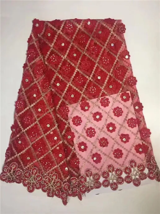 Модное нигерийское кружевное платье ткань высокого качества африканская