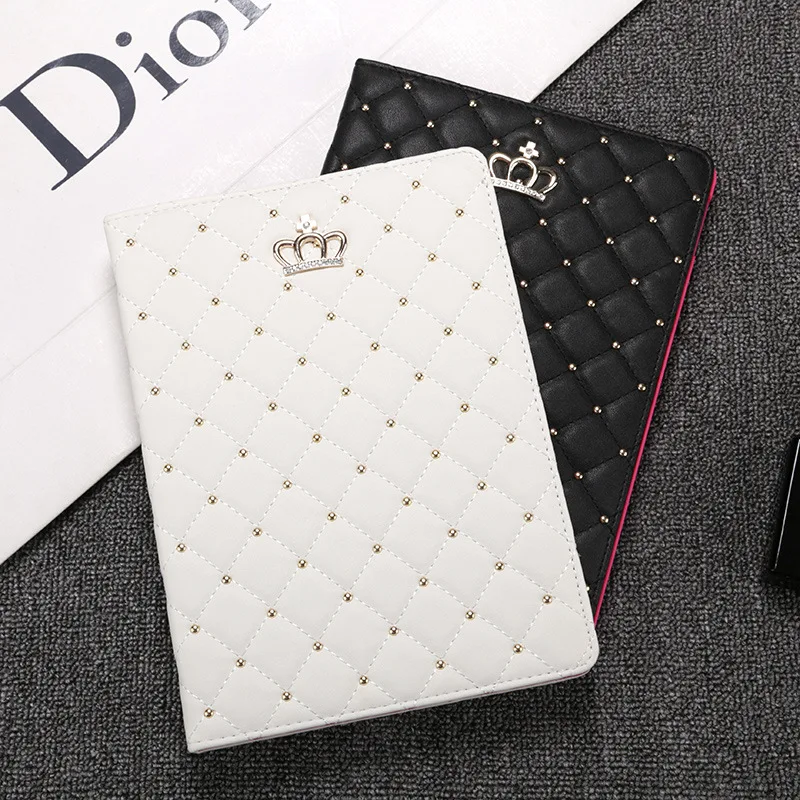 

Crown PU Case for iPad 9.7 2018 2017 Auto Sleep/Wake Tablet Stand Cover for Funda iPad 6th Generation A1822/A1893 Cases Shell