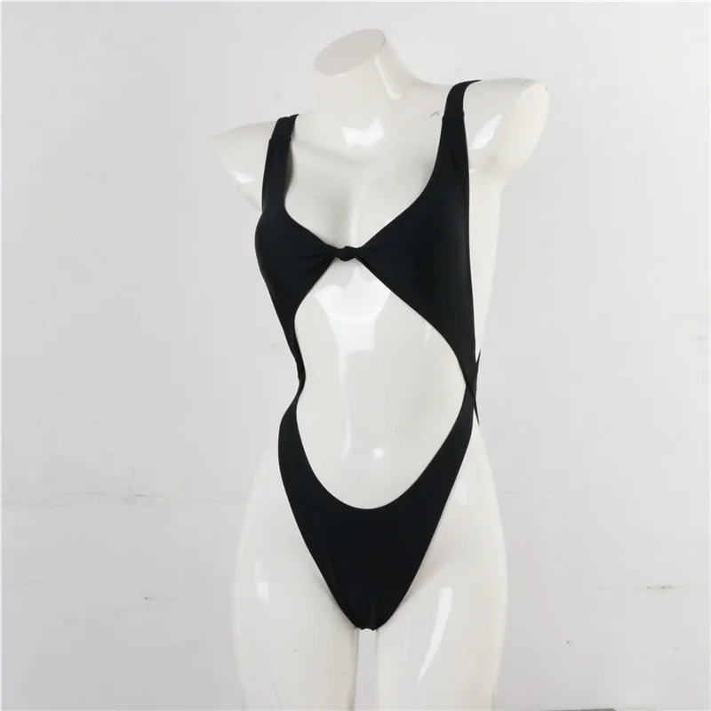 Misswim/цельные купальники с высоким вырезом женские черные сексуальные бикини 2019