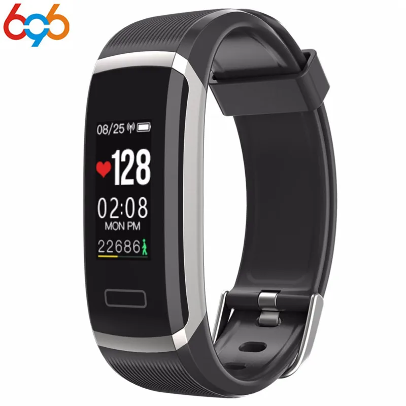 696 GT101 фитнес-трекер часы TFT цветной экран умный Браслет OLED монитор сердечного
