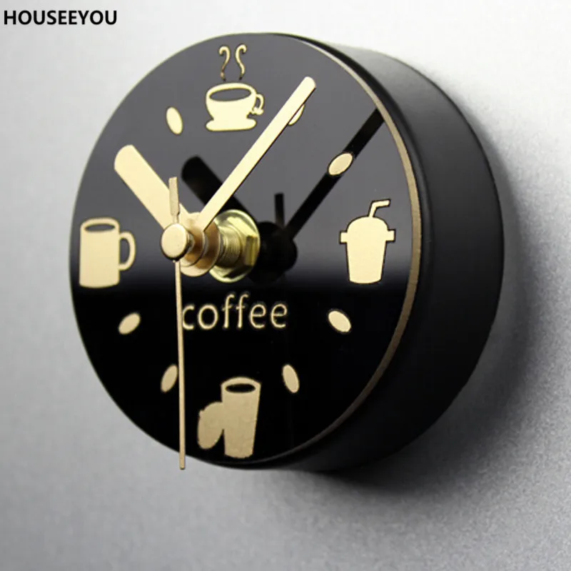 Креативные короткие настенные часы для отдыха магнитные на холодильник простые