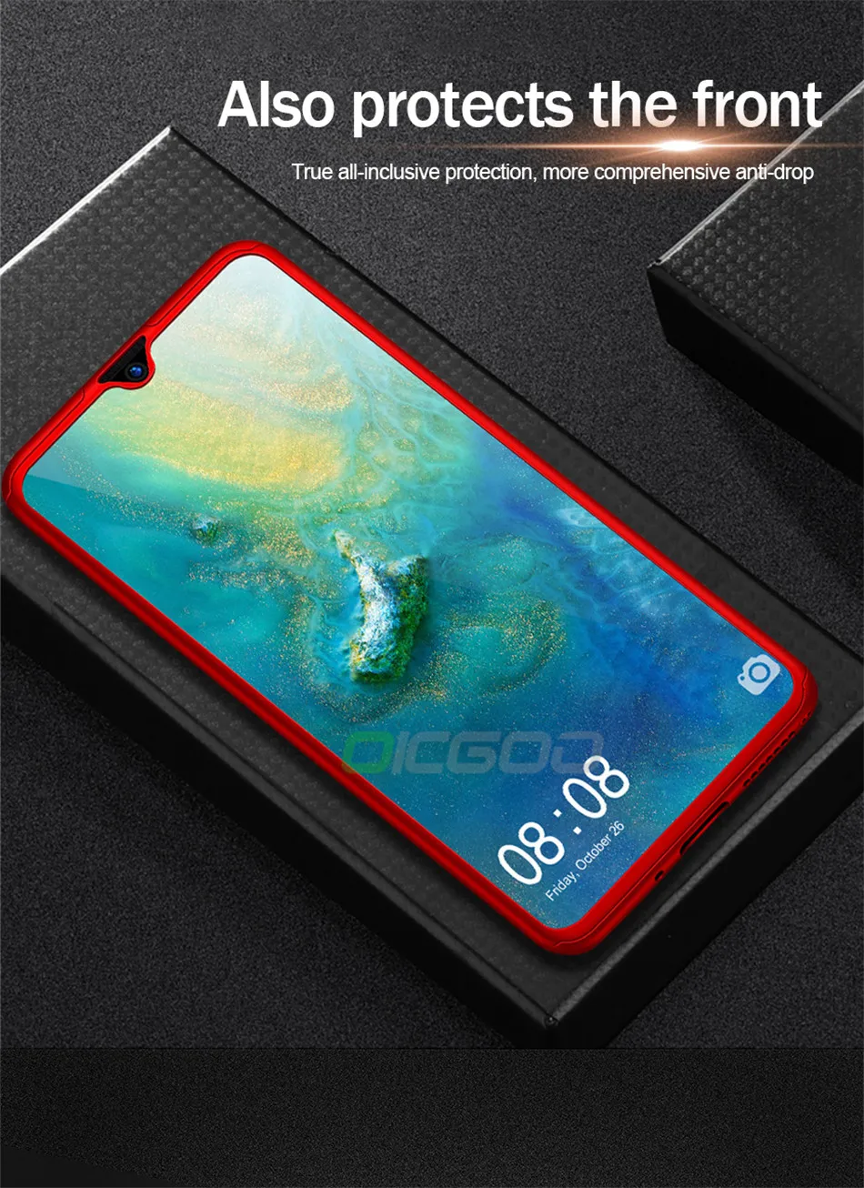 OICGOO 360 Полный чехол для телефона для huawei P20 mate 20 Pro Lite 20X Coque чехол для huawei P30 mate 10 Pro mate 20 X Lite чехол s